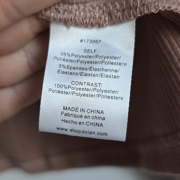 Anthropologie, New, Dolan Mauve Ruffle Blouson Sleeve Shirt Top, Size Large - Picture 11 of 12